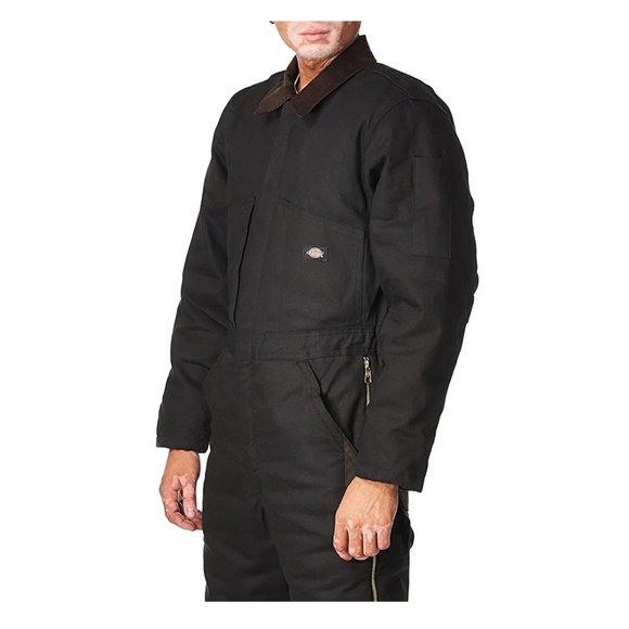 NWT Dickie's Mens Insulated Blended Duck Full Coverall Black Size XL $170 FLD151 - Picture 3 of 4